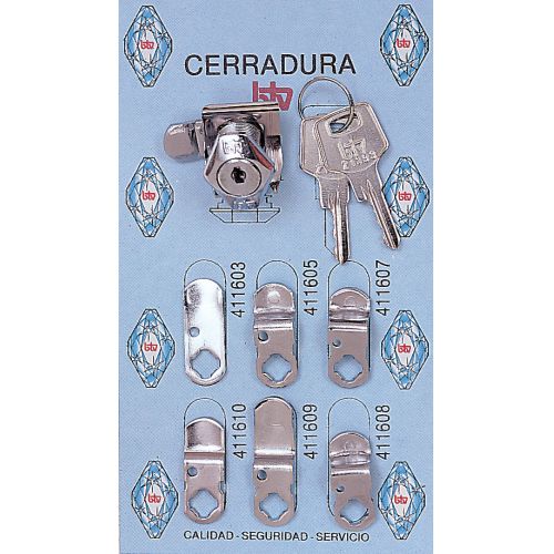 KIT CERRADURA Nº1 CROMO BTV