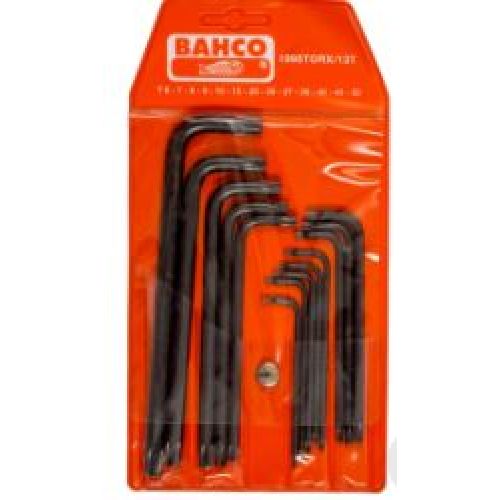 JGO 7 LLAVES TORX ACODADO T10-T40 BAHCO