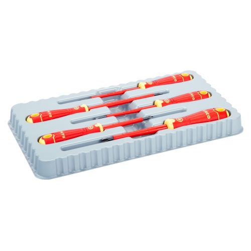 JGO 5 DESTORNILLADORES PL/PH 1000V VDE BAHCOFIT