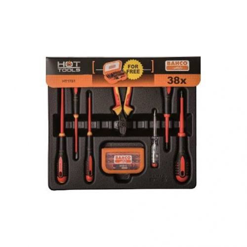 JGO DESTORN+ALIC/CORTE VDE+PUNTAS 38PC BAHCO "PROM