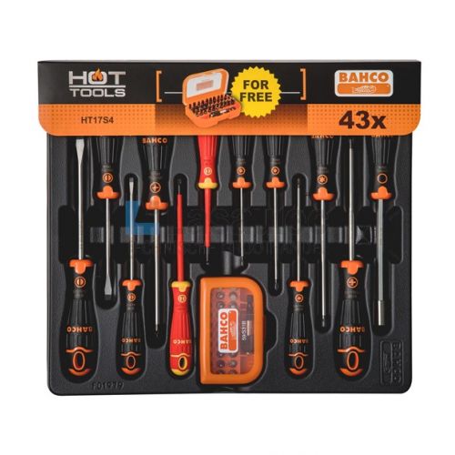JGO DESTORNILL+PUNTAS 43PC HT17S4 BAHCO "PROMO"