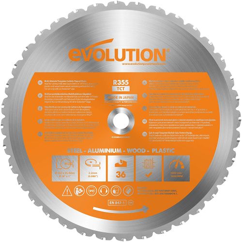 DISCO EVO 355mm "RAGE-2" MULTIMATERIAL TRONZADORA
