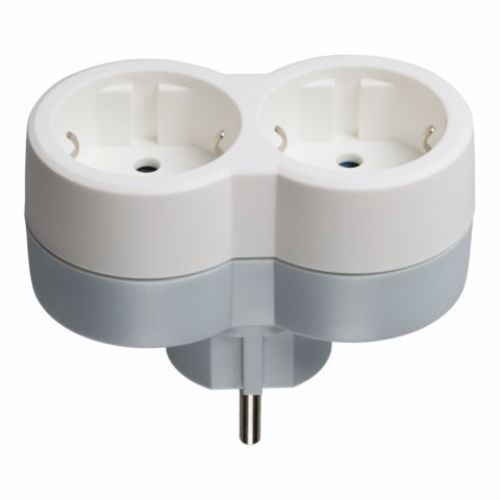 LADRON 2 SALIDAS FRONTAL TT 16A 3680W BL/GR LEGRAN