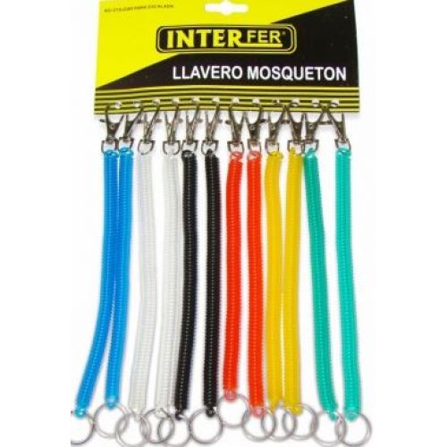 MOSQUETON LLAVERO MORDAZA EXTENSIBLE