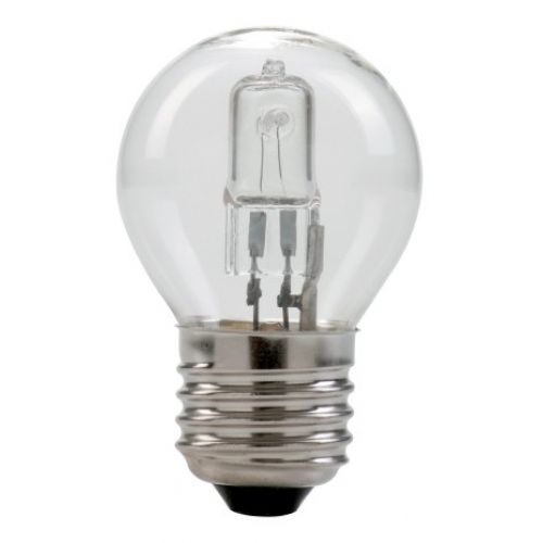 LAMPARA HALOGENA ESFERICA CLARA E27 42W 3000K
