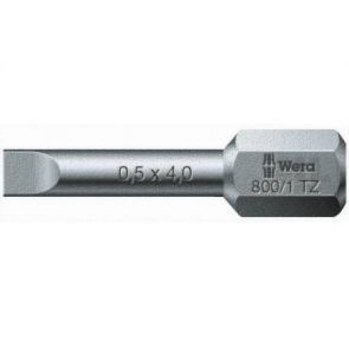 PUNTA PLANA 1/4" 800/1 TZ 0,5X4X25 WERA