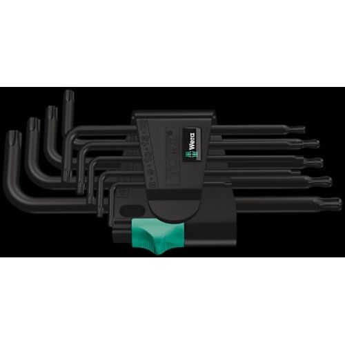 JGO 9 LLAVES TORX BOLA 967 BLACKLASER TX1 WERA