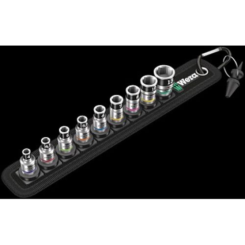 JGO 9 VASOS SOBRE SOPORTE ZYKLOP 1/4" BELT A1 WERA