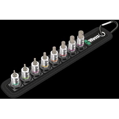 JGO 8 VASOS V/ALLEN 1/4" S/SOPORTE ZYKLOP A2 WERA