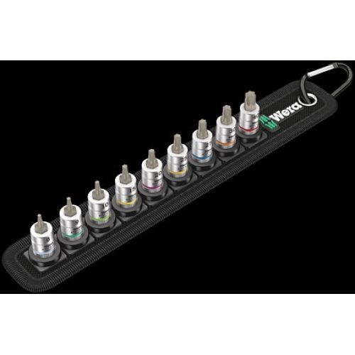 JGO 9 VASOS V/TORX 1/4" S/SOPORTE ZYKLOP WERA