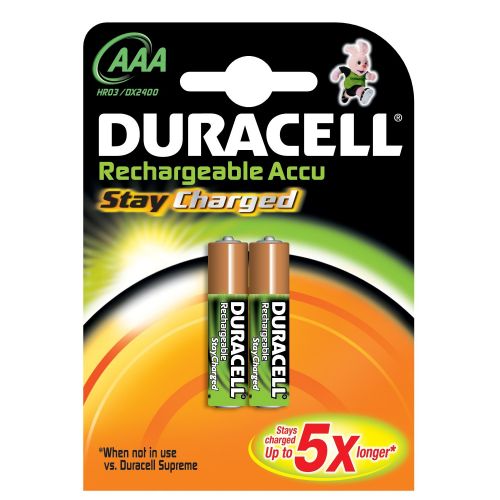 PAQ 2U PILA LR03 AAA 1,2V RECARGAB DURACELL 850MA