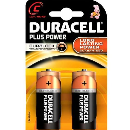 PAQ 2U PILAS LR14 PLUSPOWER ALCALINA DURACELL