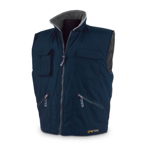 CHALECO FORRO POLAR AZUL M