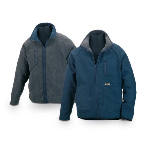 FORRO POLAR REVERSIBLE T-M GRIS/AZUL