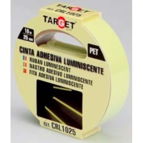 ROLLO CINTA ADHESIVA LUMINISCENTE 10MX25mm