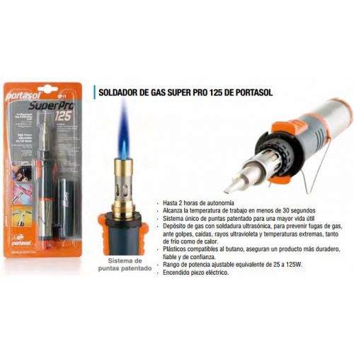 SOLDADOR DE GAS SUPER PRO 125 PORTASOL