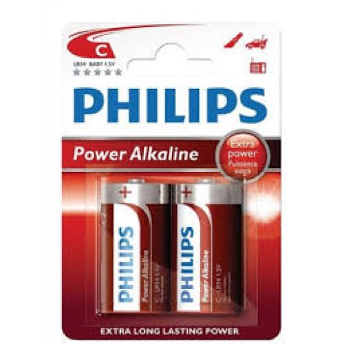 PAQ.2U PILA LR-14 C POWER ALKALINE PHILIPS