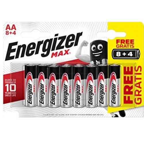 PAQ 12U PILAS AA LR06 ALKALINA ENERGIZER