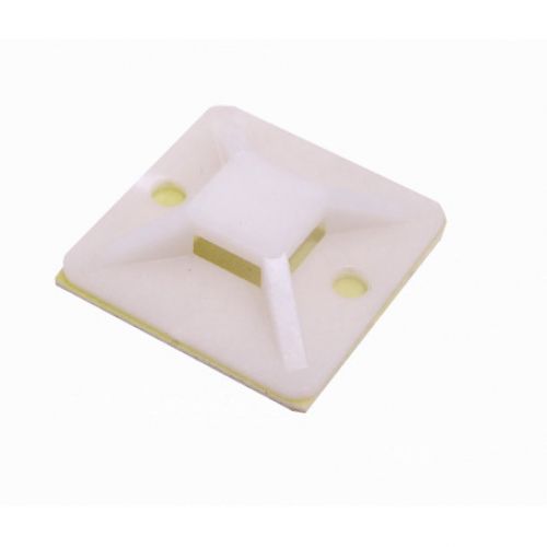 PAQ 100U BASE P/BRIDAS ADHES NEGRA 28X28