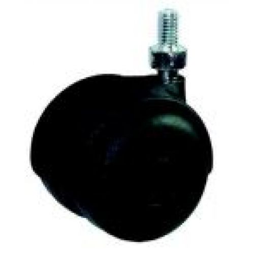 RUEDA SILLON M8 NEGRA 50mm