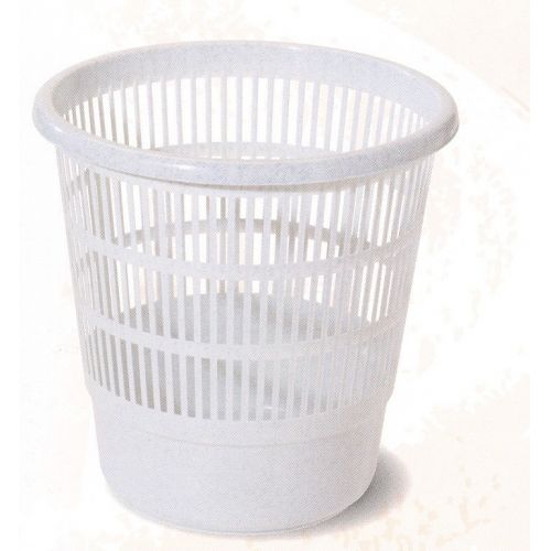 PAPELERA REJILLA PLASTICO GRIS 16L TES