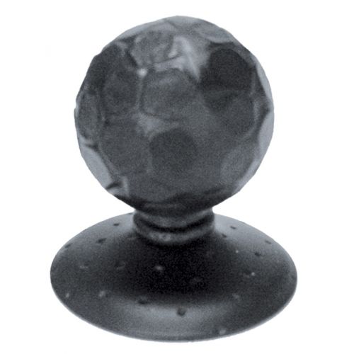 TIRADOR BOLA PUERTA HIERRO FORJADO 55mm NEGRO