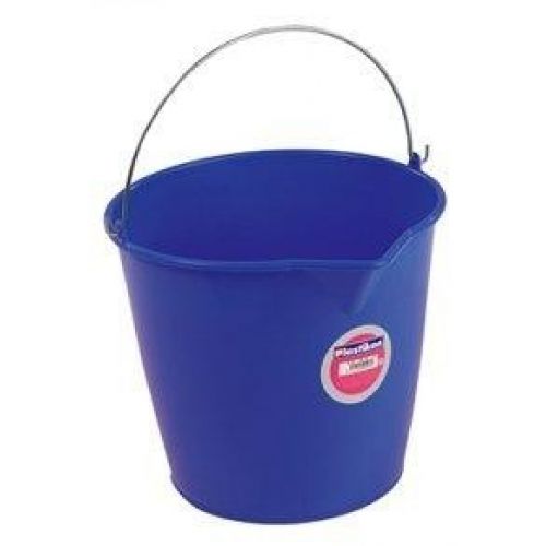 CUBO PLASTICO AGUA 13L REDONDO AZUL