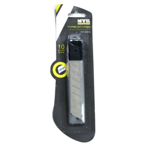 PAQ 10 RECAMBIOS CUCHILLA CUTTER 18mm