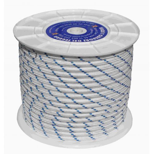 MT CUERDA 12mm NYLON BLANCA/AZUL