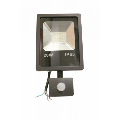 PROYECTOR LED PLANO 20W IP65 1400Lm 6000K NEGRO