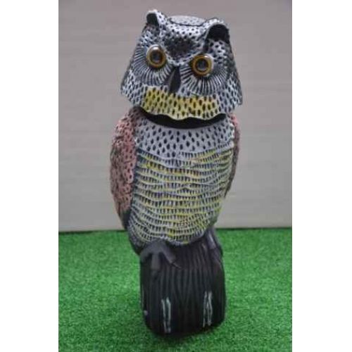 BUHO EOLICO JARDIN 18,5X17,5X41CM NATUUR