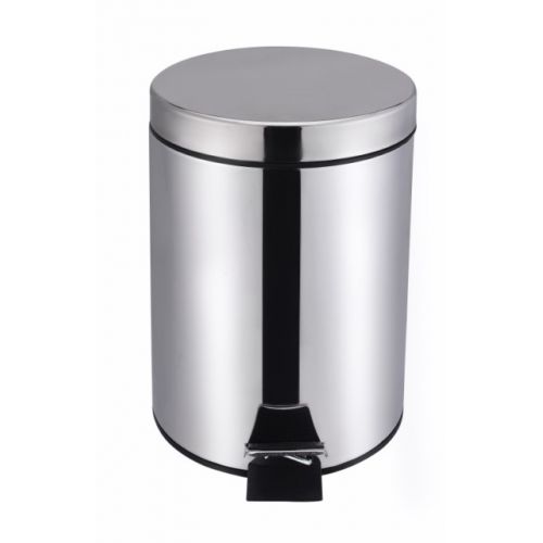 PAPELERA C/PEDAL 5L A/INOX 170X255mm