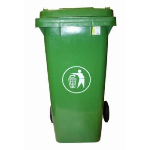 CONTENEDOR BASURA 120L C/RUEDAS VERDE