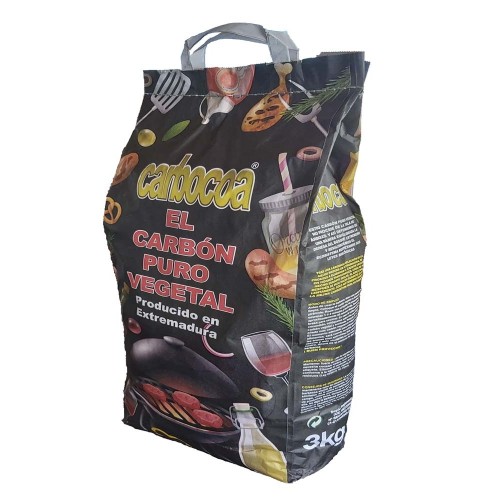 SACO CARBON VEGETAL BARBACOA 3Kg