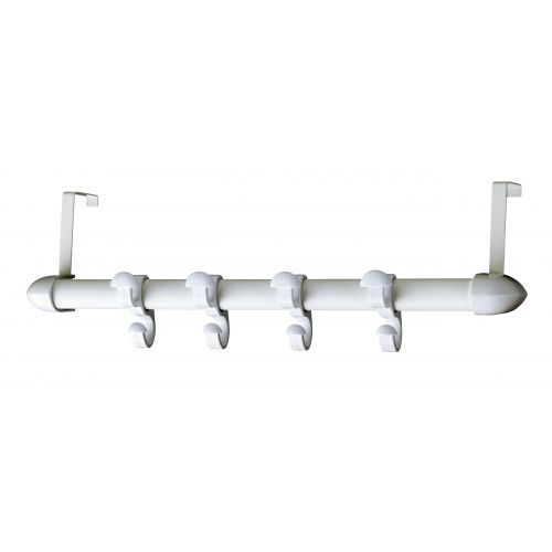 COLGADOR 4 GANCHOS P/PUERTA BLANCO