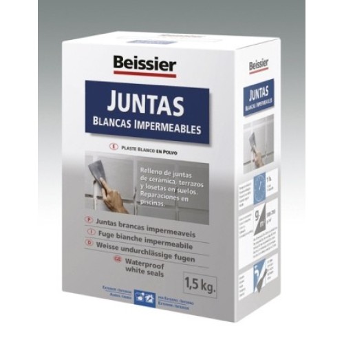 PAQ CEMENTO JUNTAS BLANCO IMPERMEABLE 1,50Kg