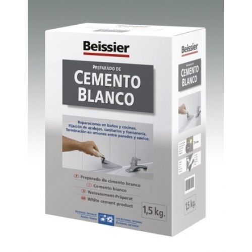PAQ 1,5Kg CEMENTO BLANCO BEISSER