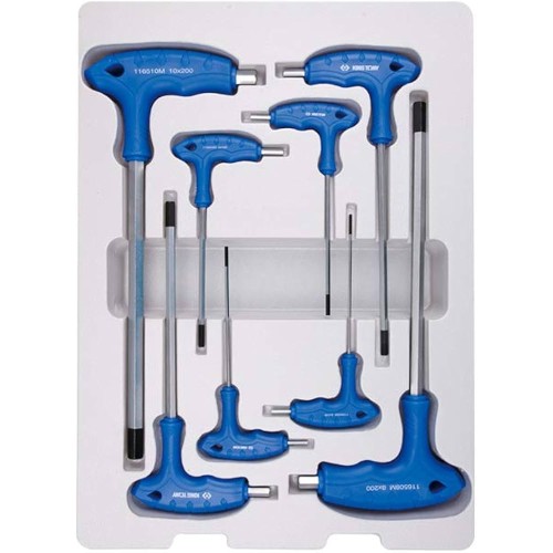 JGO LLAVES ALLEN C/MANGO L 2-10mm KING
