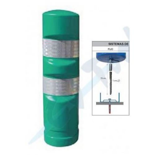 HITO SEÑALIZACION 75CM VERDE MOD.A