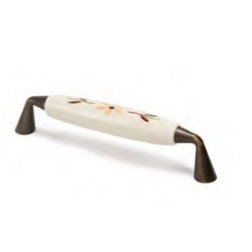 ASA DE 96mm PORCELANA DECORADO MARRON
