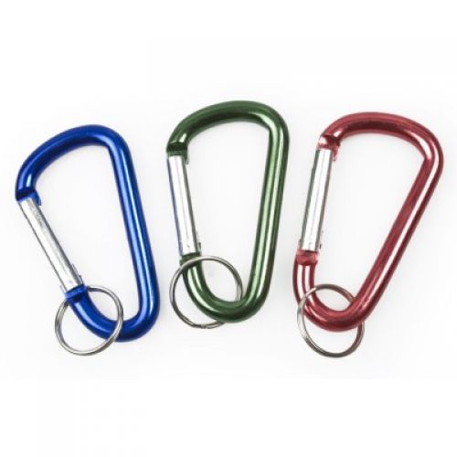 MOSQUETON ANILLA ALUMINIO 60mm COLORES