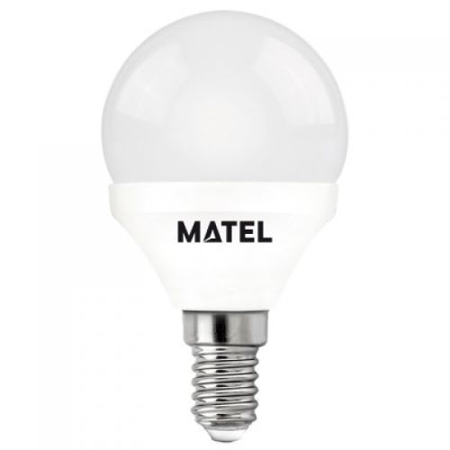 LAMPARA LED ESFERICA E14 5W CALIDA