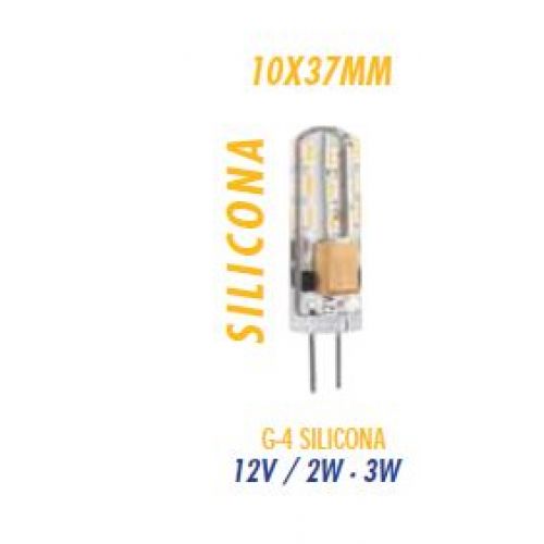 BOMBILLA LED SILICONA G4 3w 12v FRIA