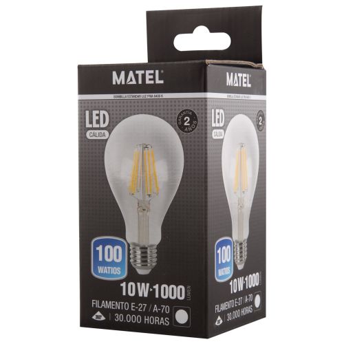 BOMBILLA LED STANDARD CLARA E27 10w FRIA