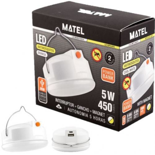 PORTATIL CAMPING LED 5W USB FRIA+MOSQUITO
