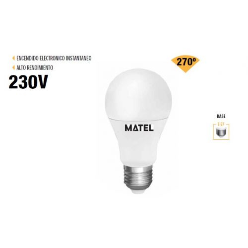 BOMBILLA LED STANDARD E27 18w CALIDA