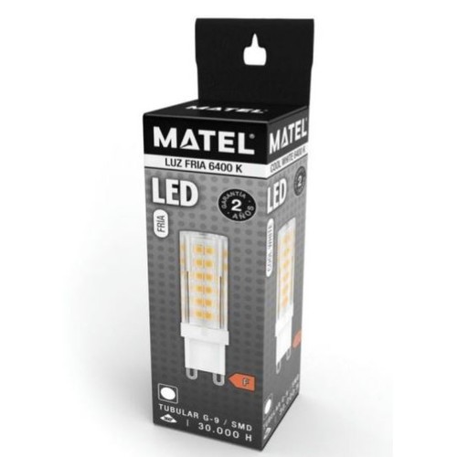 BOMBILLA LED G9 230v10w 360º FRIA