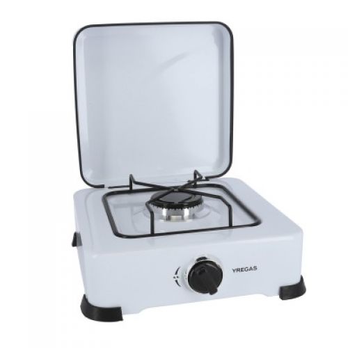 COCINA GAS 1 FUEGO ESMALTADA BLANCA