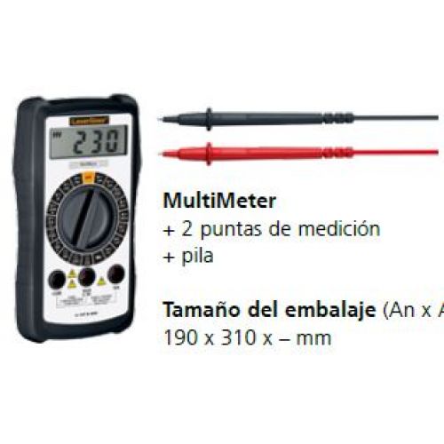 MULTIMETRO UNIVERSAL 300V AC/DC LASERLINER