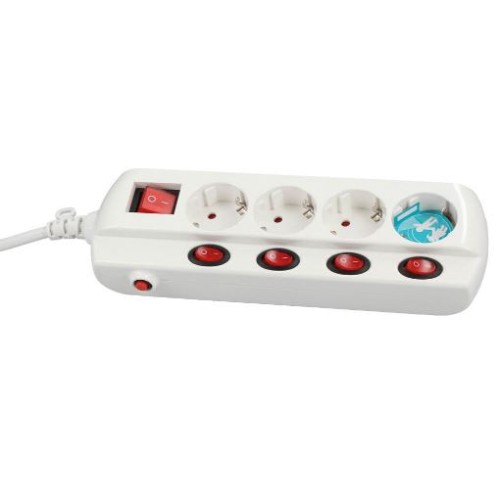 BASE MULTIPLE 4T+MULTI-INTERR 1,50M BLANCO